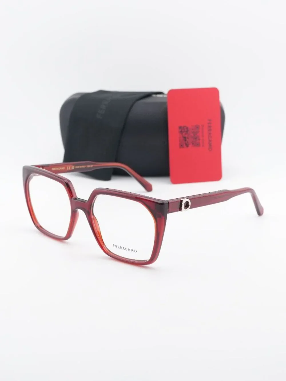 Salvatore Ferragamo SF3042E 612 Square Eyeglasses 55mm – Burgundy